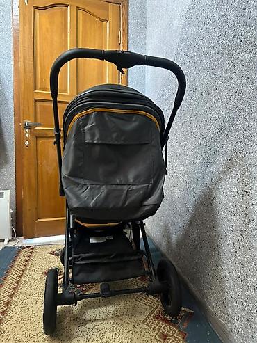 Прогулочная коляска с перекидной ручкой - Цвет: тёмно‑серый с at lalafo.kg Прогулочная коляска с перекидной ручкой - Цвет: тёмно‑серый с