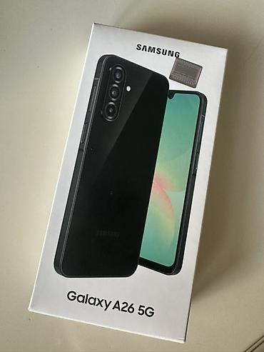 a 26 samsung: Samsung Galaxy A26 5G, 128 GB, rəng - Qara, Sensor, İki sim kartlı, Face ID — 1