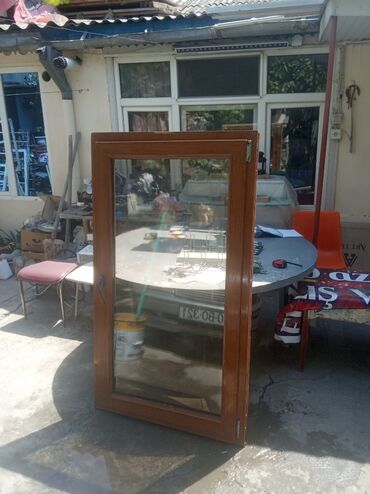 Plastik pəncərələr: İşlənmiş İkiqat şüşə paketi Plastik pəncərə, Еni: 44 sm, Uzunluğu: 43 sm — 19