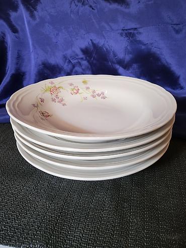 bicikle type 1: Tanjiri Boris Kidric porcelan Jugoslavija iz 70ih.godina. Tanjiri — 8