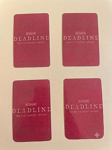 blackpink lightstick: Məhsul: BLACKPINK “DEADLINE” fotocard seti çoxlu freebies qoyuram — 2