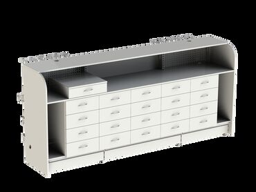 Стеллажи: Полки для магазина, аптек, бутиков и т.д. Все виды: пристенные — 25