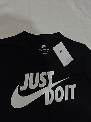 just do it: Мужская футболка, M, Nike, Новый, цвет - Черный, Самовывоз — 3