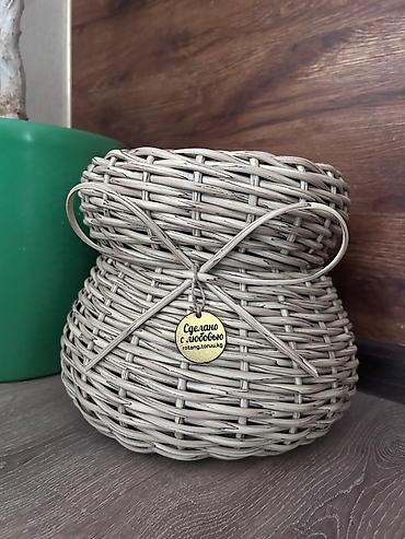 Горшки для растений: Плетеные кашпо, горшок для цветов различных форм и размеров,ручная — 11