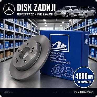 Brake System: PLOCICE MERCEDES C KLASA W203 | Disk plocice zadnje Mercedes c klasa — 3