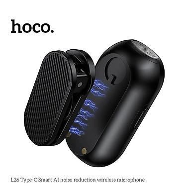 apple studio: Беспроводной петличный микрофон HOCO L26 SMART AI ENC Стильный и — 5