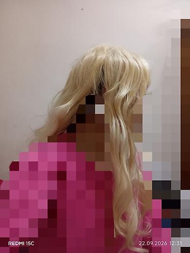 мужской парик купить: Парик блонд с челкой - Цвет: светлый блонд (платиновый оттенок). - — 5