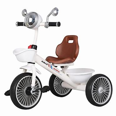 3 tekerli velosiped type 1: Tricycle ağ üçtəkərli uşaq velosipedi Stabil, rahat və əyləncəli — 1