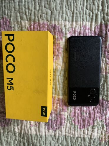 телефон пиксель: Poco M5, Колдонулган, 128 ГБ, түсү - Кара, 2 SIM