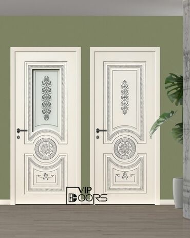 Klassik üslubda interyer qapıları – VIP DOORS - Rəng: krem/ivori
