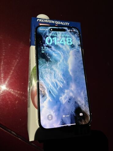 Apple iPhone: IPhone 14 Pro Max, Новый, 128 ГБ, Белый, Зарядное устройство, Защитное стекло, Чехол, 85 %
