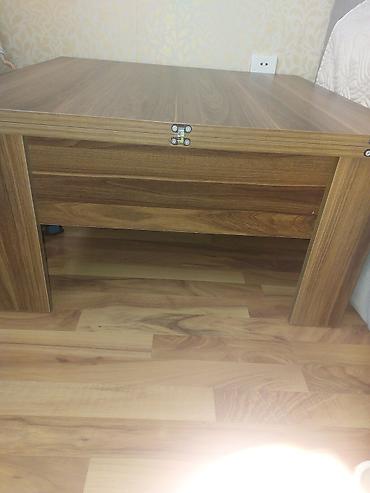profil metal: Jurnal masası, İşlənmiş, Transformer, MDF, Kvadrat masa — 2