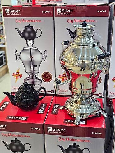 Samovarlar: Elektrikli samovar silver model: sl-0044 elektri̇k semaver 4l — 13