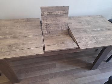 Masalar: Açılan/uzanan yemək masası - Material: ağac fakturalı laminat örtüklü — 1