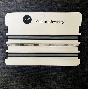 Башка жасалгалар: CHOKER - ожерелье, чокер, кружевное эластичное Fashion Jewelry