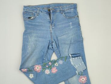spódnice jeansowe z falbaną: Jeans, XL (EU 42), condition - Good