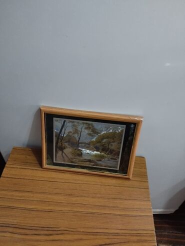 картины гапара айтиева: Картина 50 сом Река высота 16, длина 21