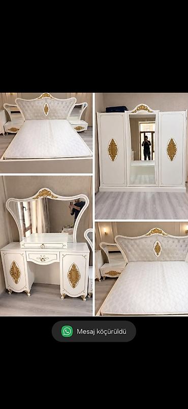 Yataq dəsti satılır 700₼.matrası var.Yaxşı vəziyyətdə.Ünvan Savalan