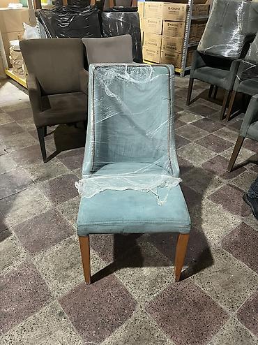 2 el mebel: Qonaq otağı üçün, İşlənmiş, Qatlanmayan, Stul — 4