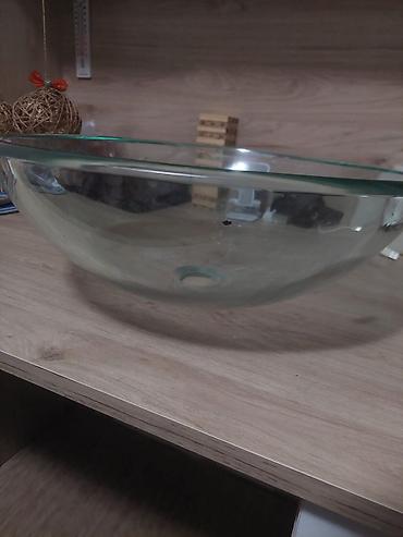 canaqlar: . Şüşə lavabo qabı üst masa üçün. islenmis di hec bir qiriqi ciziği — 2