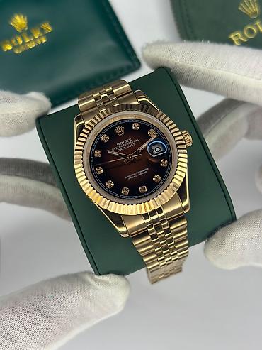 almazın qiyməti: Yeni, Qol saatı, Rolex, rəng - Qızılı — 2