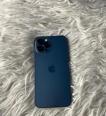 IPhone 12 Pro Max, Б/у, Pacific Blue, Чехол, 82 %