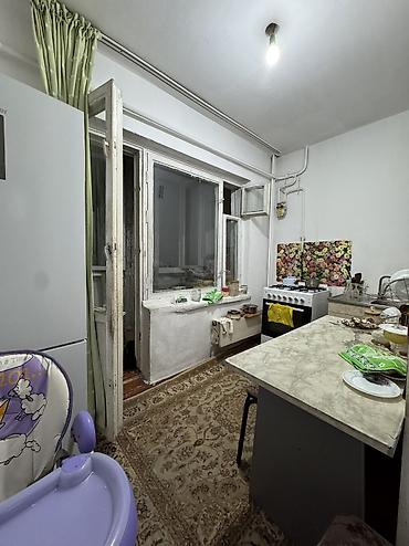 105 с7 мкр: 1 комната, 35 м², Аламедин-1 мкр 105 серия, 1 этаж, Старый ремонт — 3