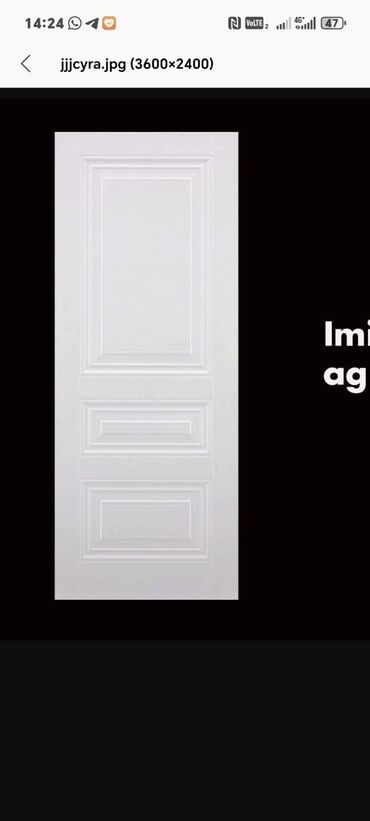 Otaq qapıları: Yataq otağı üçün Yeni Otaq qapısı 90x205 sm Naliçnik ilə, Zəmanətli, Ödənişli quraşdırma, Pulsuz çatdırılma, Ödənişli çatdırılma, Rayonlara çatdırılma — 18