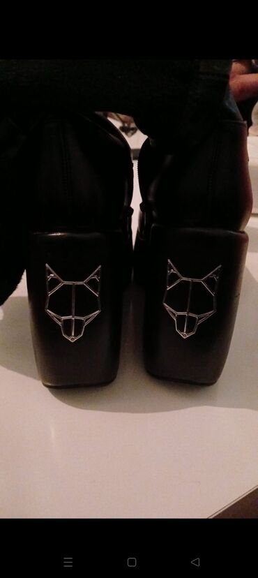 Çəkmələr: Uzunboğaz, Ölçü: 38, rəng - Qara, Yeni — 5