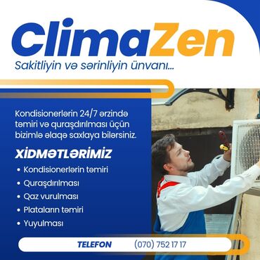 Строительные работы: Kondisaner təmiri 📣 Kondisioneriniz zəif soyudur, yoxsa ümumiyyətlə