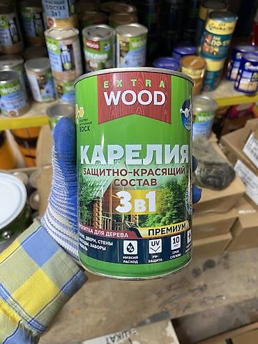 Защитно-красящий состав для древесины EXTRA WOOD «Карелия» 3 в 1