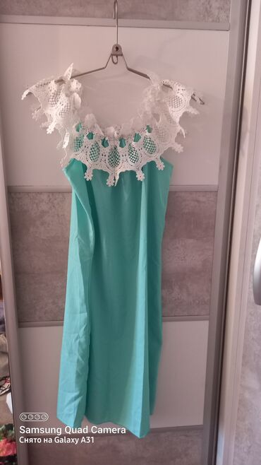 бархатное платье плиссе: Вечернее платье, XL (EU 42)
