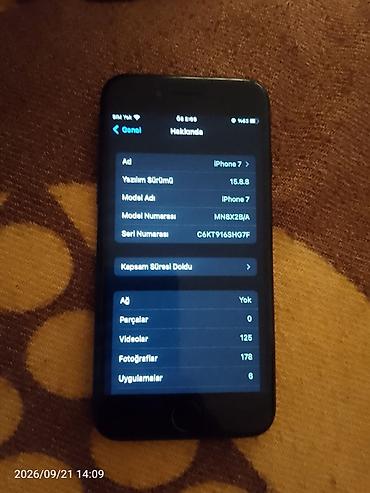ayfon 7 ucuz: IPhone 7, Qara, Barmaq izi — 3