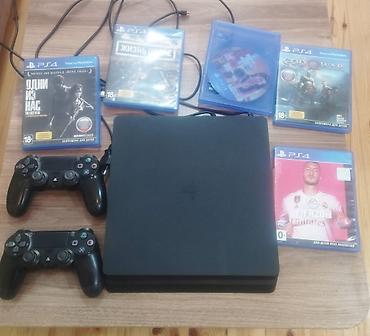 xbox 360 kontroller: PlayStation 4 Slim konsol paketi Komplekt: - PS4 Slim konsolu (qara — 1