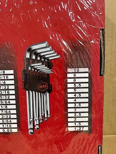 Setovi ručnog alata: OptionTec Inbus set – 36 delova, hrom‑vanadijum čelik. Sadržaj: - — 8