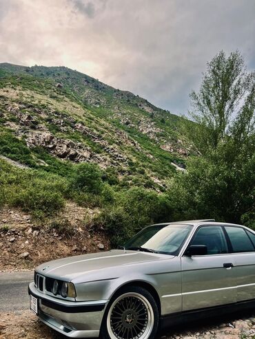 беха машина: BMW 5 Series E34, седан, серебристый цвет. Ключевые особенности: -