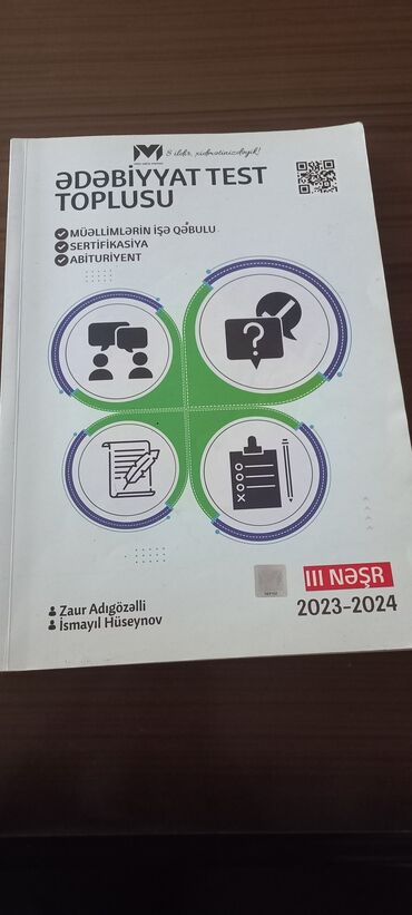Bu ədəbiyyat test toplusu müəllimlərin işə qəbulu, sertifikasiya və