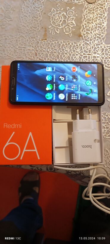телефон бу жалал абад: Xiaomi, Redmi 6A, Колдонулган, түсү - Кара