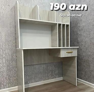 defder: Düz masa, Stulsuz, Polkalı, Siyirməli, Azərbaycan, Sadə laminat — 5