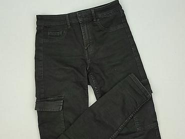 jeans cargo: Denim, Spodnie cargo damskie, rozmiar S — 1