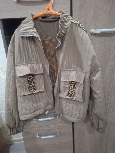 button куртка двухсторонняя: Пуховик, Кыска модель, Кабып тигилген, Стандарт