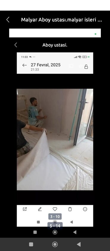 Malyar işləri: Malyar Aboy ustası keyfiyyətli gözəl cəld xidmət gosterilir -da lalafo.az — 5 Malyar işləri: Malyar Aboy ustası keyfiyyətli gözəl cəld xidmət gosterilir — 5