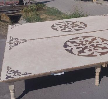 Национальные кыргызские столы: Национальный кыргызский стол, Складной, Дерево — 17