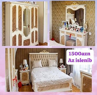carpayı dəsti: Klassik üslubda tam yataq otağı dəsti. Komplekt: - 2 nəfərlik çarpayı — 1