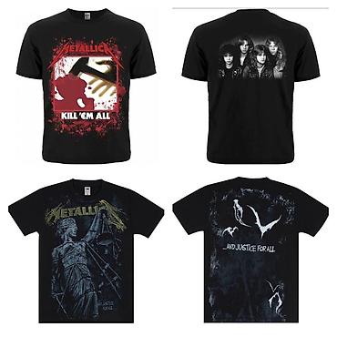 Футболки: Футболки с символикой культовых групп, выполненные из натурального — 6