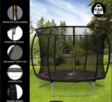 All for children's playground: Trampoline, color - Black, New
