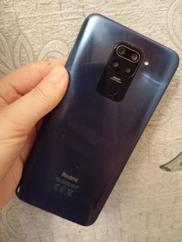 ayfon 6 s: Redmi Note 9, 128 GB, rəng - Göy, Barmaq izi, İki sim kartlı