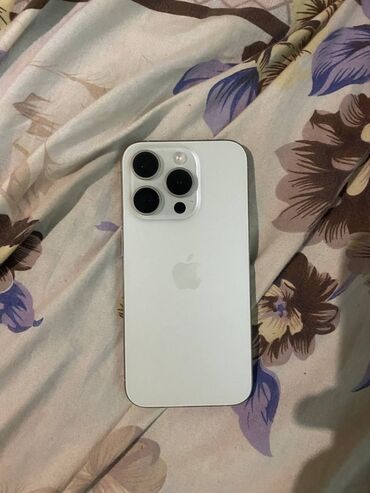эпл вижн про цена бишкек: IPhone 15 Pro, 128 ГБ, Заряддоочу түзүлүш, Коргоочу айнек, Каптама, 100 %