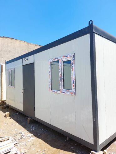 konteyner evler azerbaycanda v Azərbaycan | Konteynerlər: 6×2.40 Sendiviç panel hazır ofis. Döşəmə Laminat Divarlar 50mm