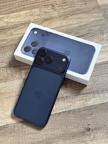 IPhone 17 Pro Max, Б/у, 256 ГБ, Синий, Коробка, 100 %